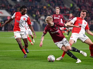 Fotka zo zápasu Slavia Praha - Sparta Praha.