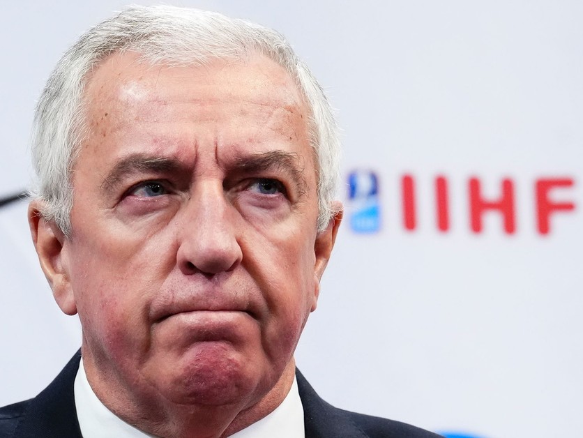 Prezident IIHF Luc Tardif.