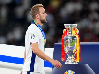 Harry Kane po prehre vo finálovom zápase Španielsko - Anglicko na EURO 2024 (ME vo futbale).