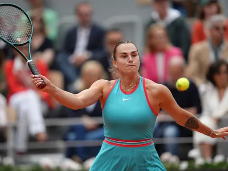 Aryna Sabalenková vo finále Roland Garros 2025.